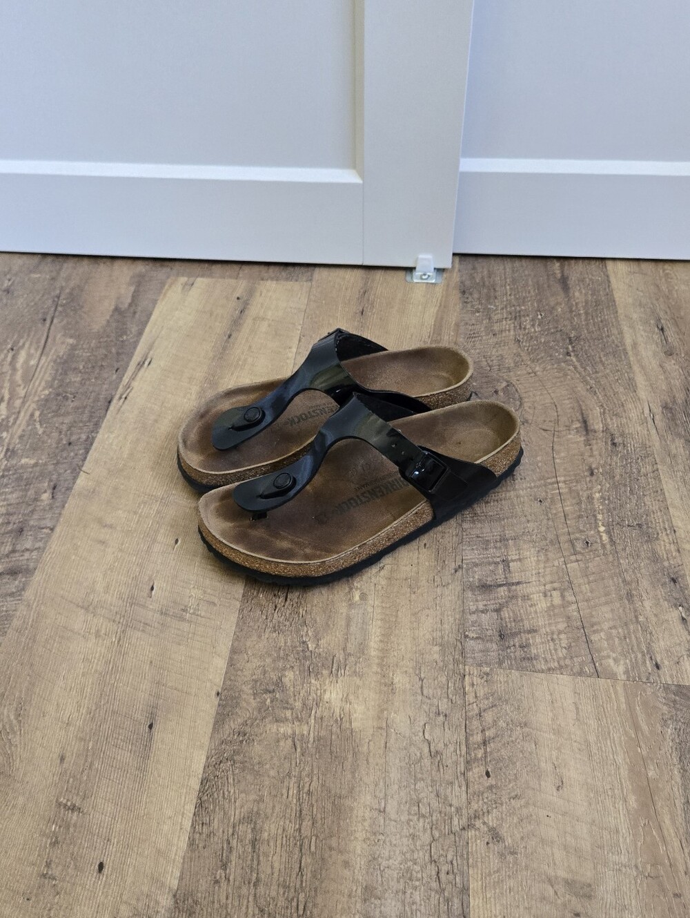 Birkenstock Gizeh Black Sandals Size 38